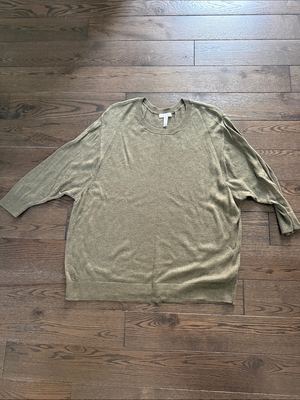Leith Light Olive Crewneck Sweater